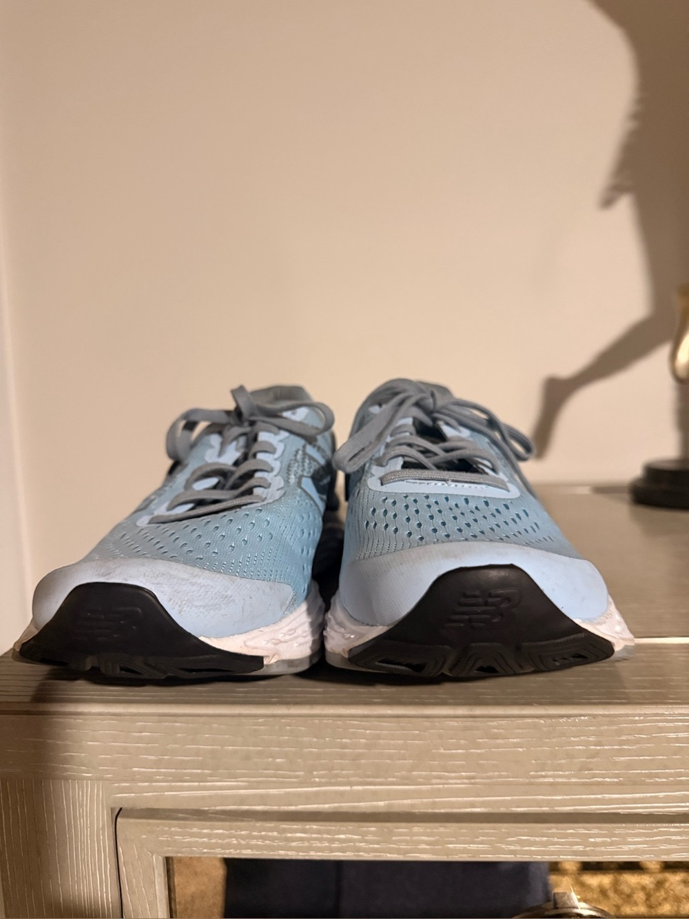 New Balance Women’s Pale Blue Lace-Up Running Sneakers